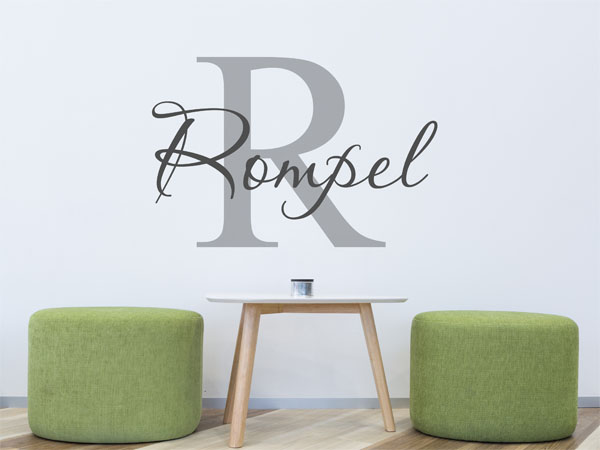 Wandtattoo Rompel Nachname