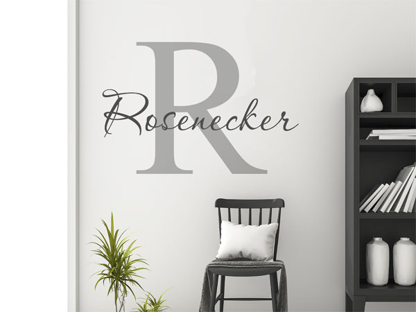 Wandtattoo Rosenecker Nachname