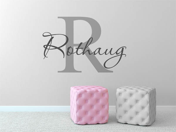 Wandtattoo Rothaug Nachname