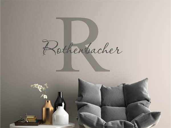 Wandtattoo Rothenbacher Nachname