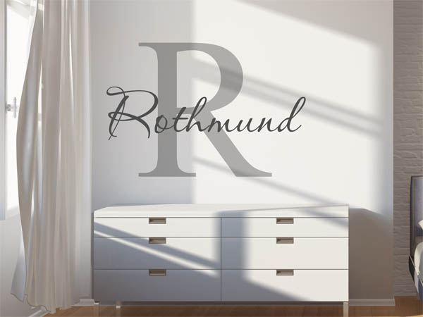 Wandtattoo Rothmund Nachname