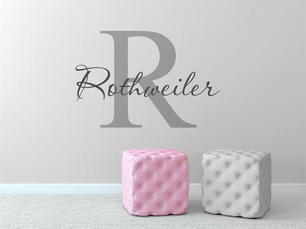 Wandtattoo Rothweiler Nachname