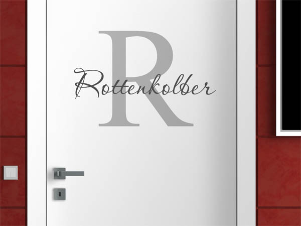 Wandtattoo Rottenkolber Nachname