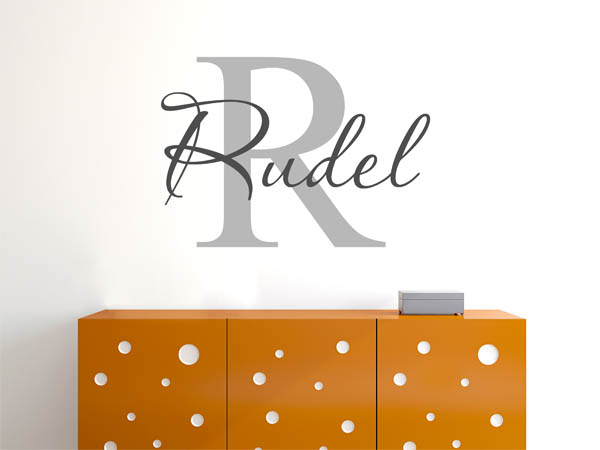 Wandtattoo Rudel Nachname