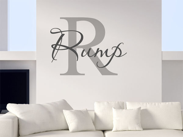 Wandtattoo Rump Nachname