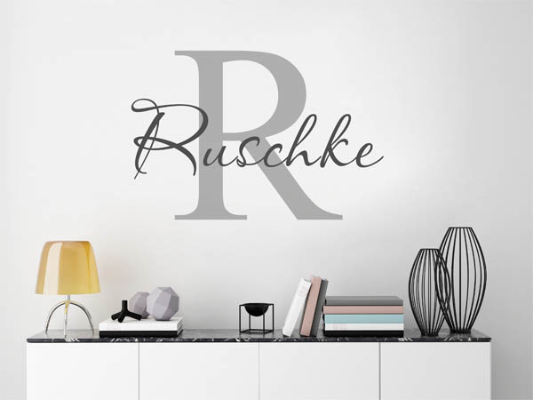 Wandtattoo Ruschke Nachname