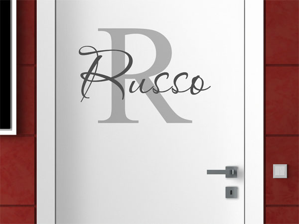 Wandtattoo Russo Nachname