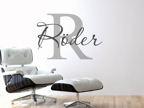 Wandtattoo Röder Nachname