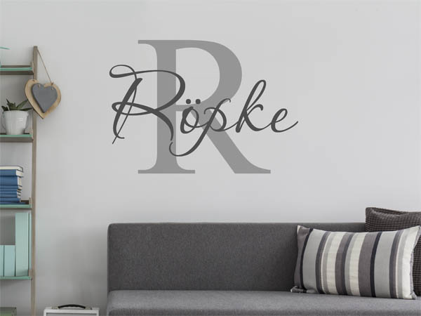 Wandtattoo Röpke Nachname
