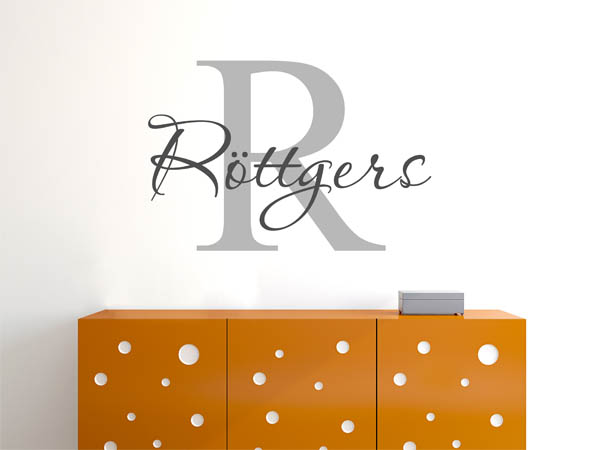 Wandtattoo Röttgers Nachname