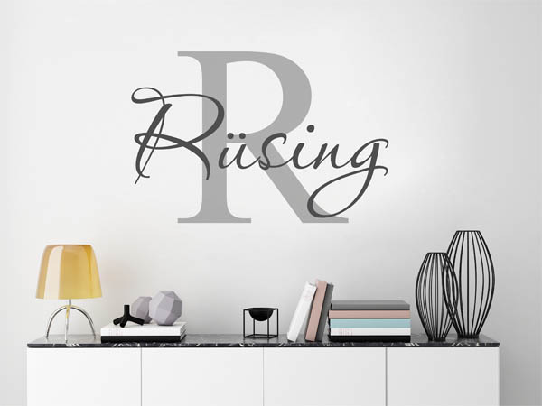 Wandtattoo Rüsing Nachname
