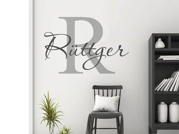 Wandtattoo Rüttger Nachname