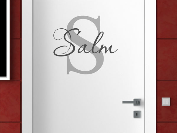 Wandtattoo Salm Nachname