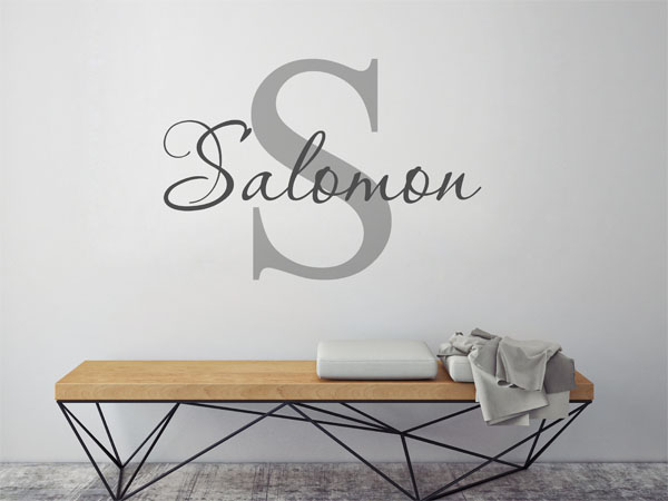Wandtattoo Salomon Nachname