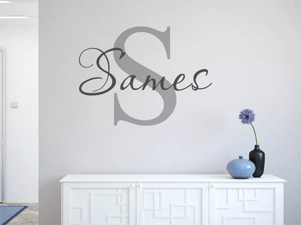 Wandtattoo Sames Nachname