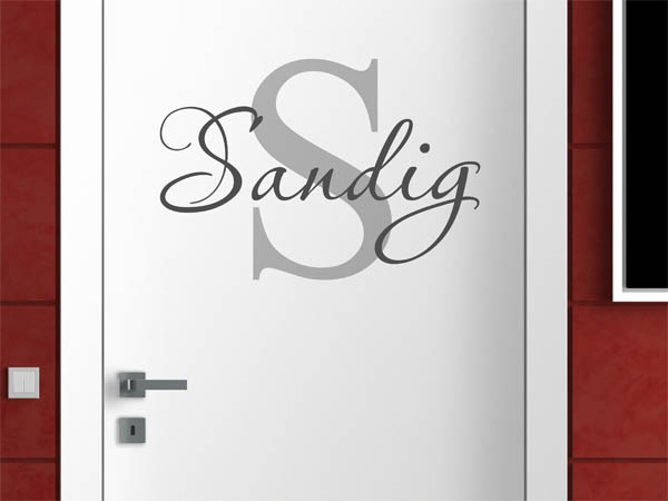 Wandtattoo Sandig Nachname
