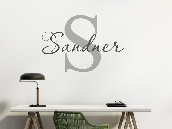 Wandtattoo Sandner Nachname