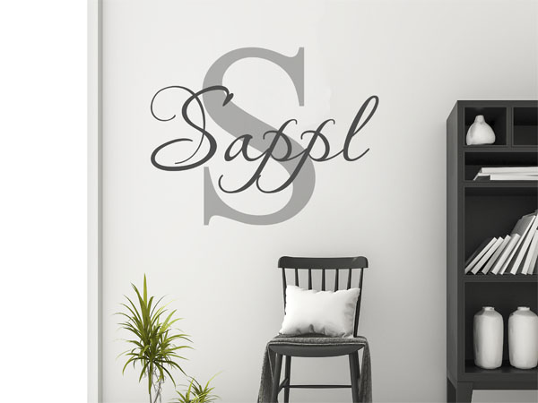 Wandtattoo Sappl Nachname