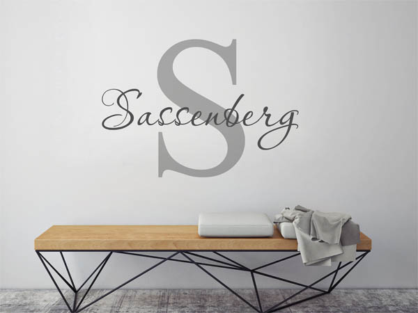 Wandtattoo Sassenberg Nachname