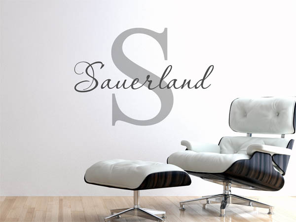 Wandtattoo Sauerland Nachname