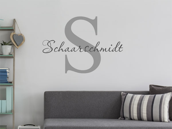 Wandtattoo Schaarschmidt Nachname