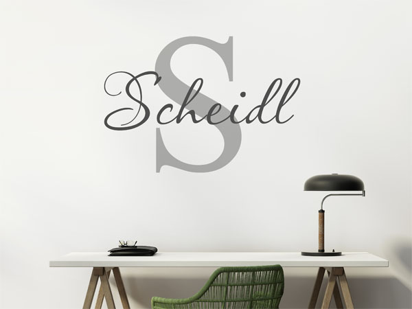 Wandtattoo Scheidl Nachname