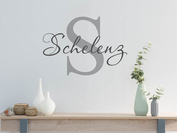 Wandtattoo Schelenz Nachname