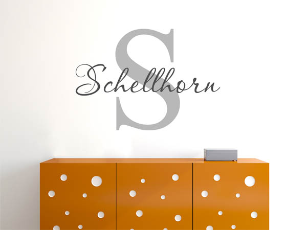 Wandtattoo Schellhorn Nachname