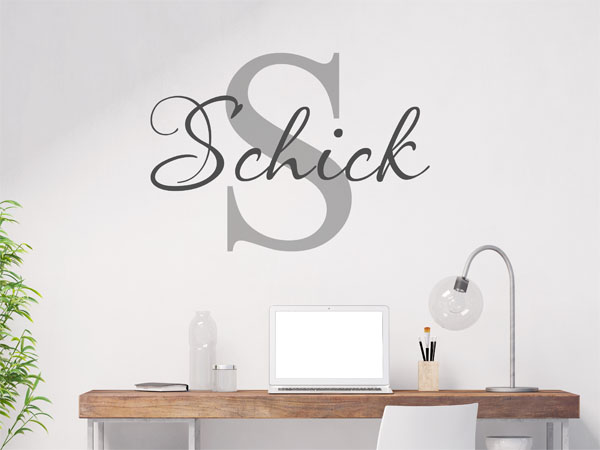 Wandtattoo Schick Nachname