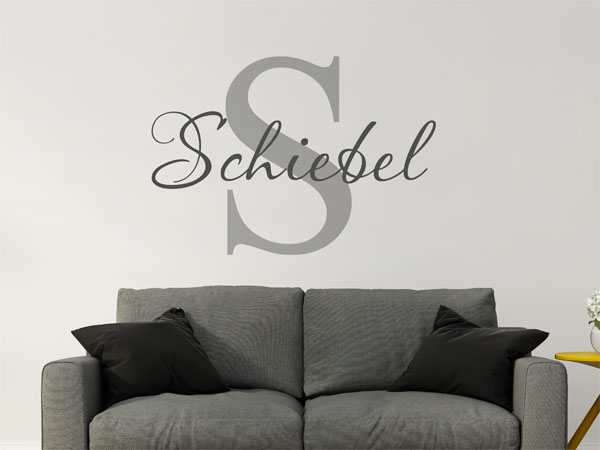 Wandtattoo Schiebel Nachname