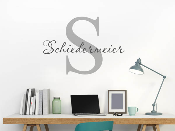 Wandtattoo Schiedermeier Nachname