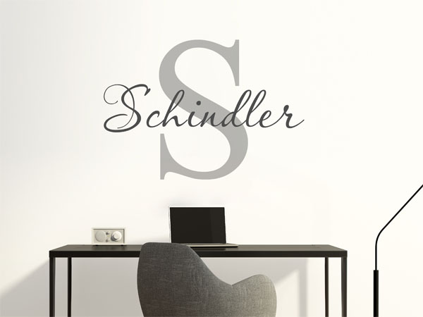 Wandtattoo Schindler Nachname
