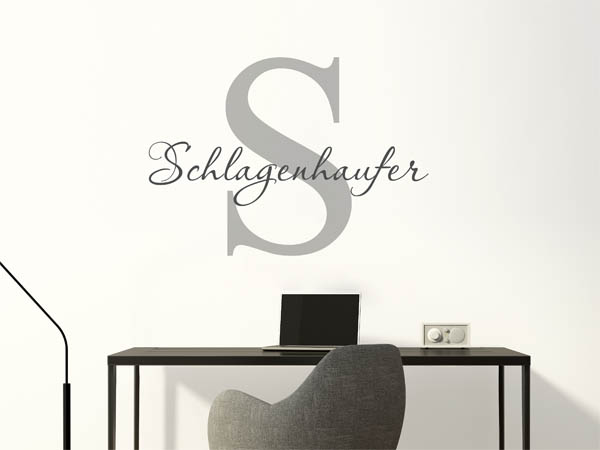 Wandtattoo Schlagenhaufer Nachname