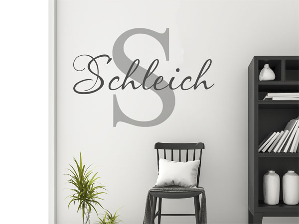 Wandtattoo Schleich Nachname