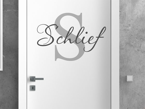 Wandtattoo Schlief Nachname