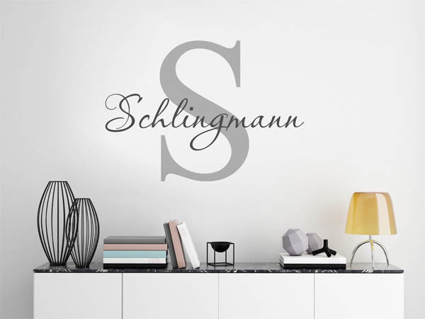 Wandtattoo Schlingmann Nachname