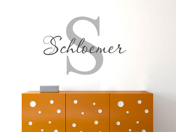 Wandtattoo Schloemer Nachname