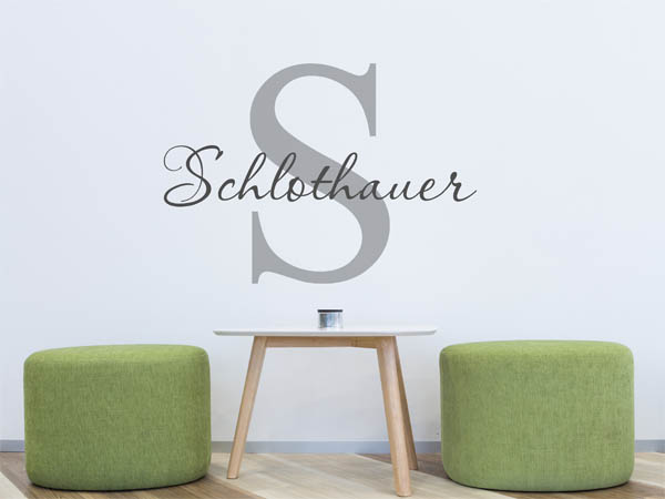 Wandtattoo Schlothauer Nachname