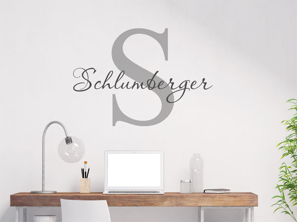 Wandtattoo Schlumberger Nachname
