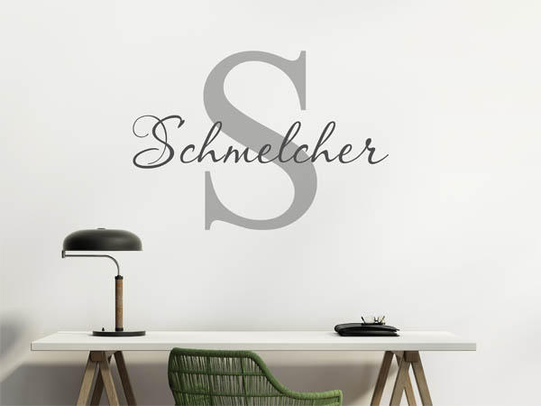 Wandtattoo Schmelcher Nachname