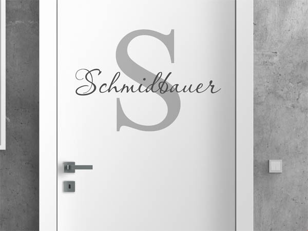 Wandtattoo Schmidbauer Nachname