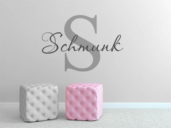 Wandtattoo Schmunk Nachname