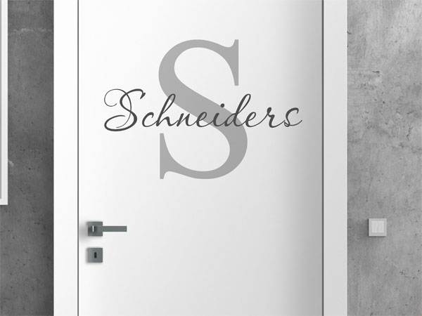 Wandtattoo Schneiders Nachname
