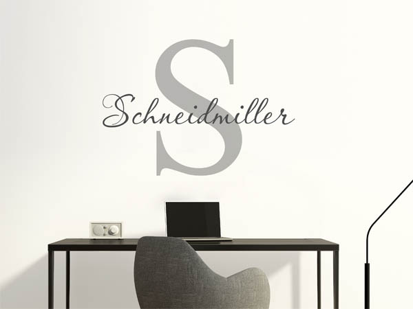 Wandtattoo Schneidmiller Nachname