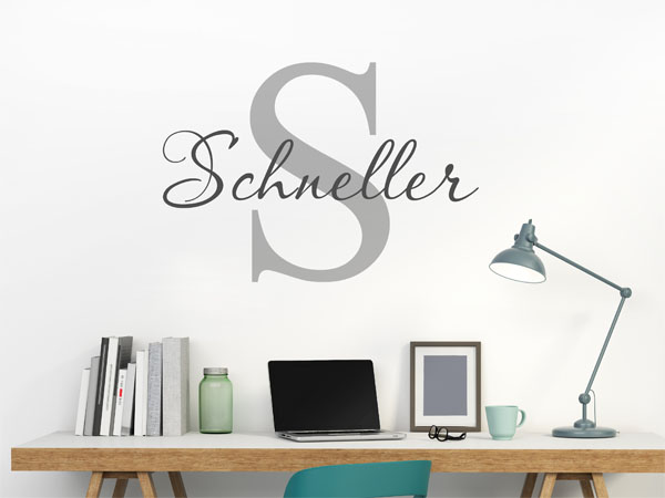Wandtattoo Schneller Nachname
