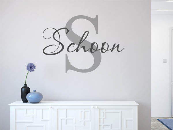 Wandtattoo Schoon Nachname