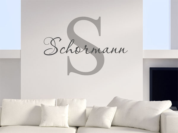Wandtattoo Schormann Nachname
