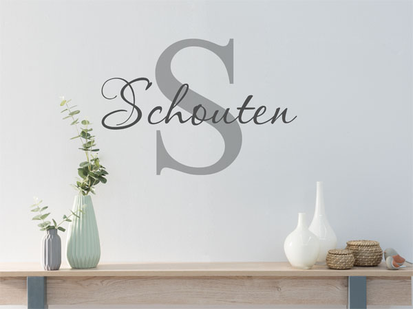 Wandtattoo Schouten Nachname