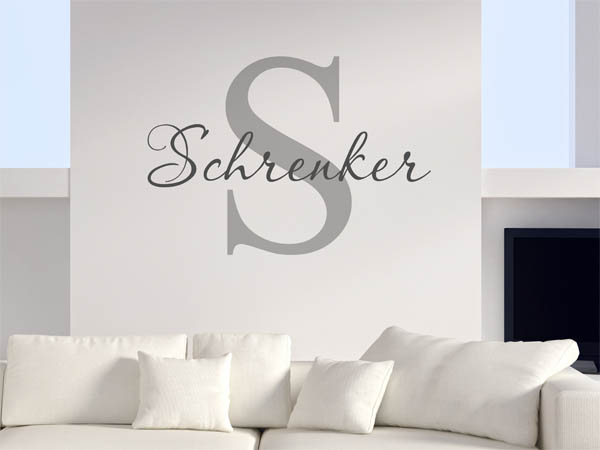 Wandtattoo Schrenker Nachname