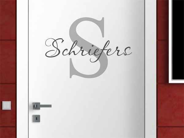Wandtattoo Schriefers Nachname